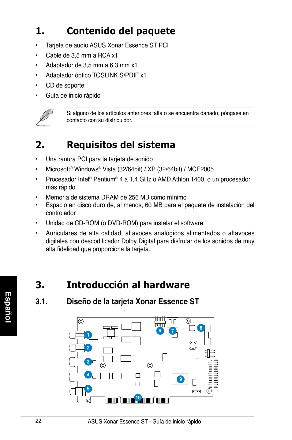 Asus Xonar Essence ST User Manual | Page 22 / 35