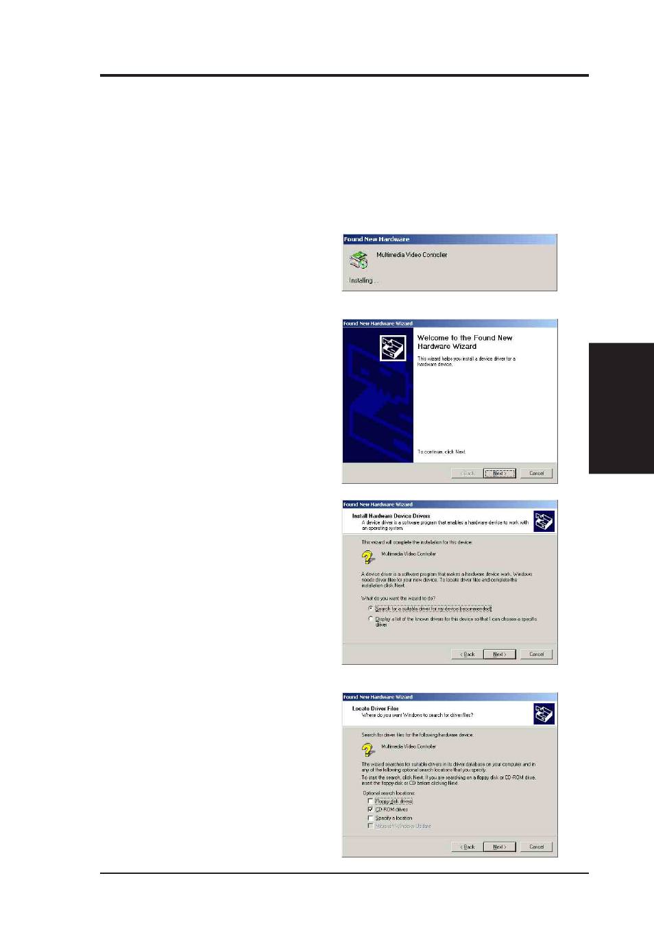 Software setup, Windows 2000 / xp | Asus TV TUNER CARD(NTSC) User Manual | Page 27 / 60