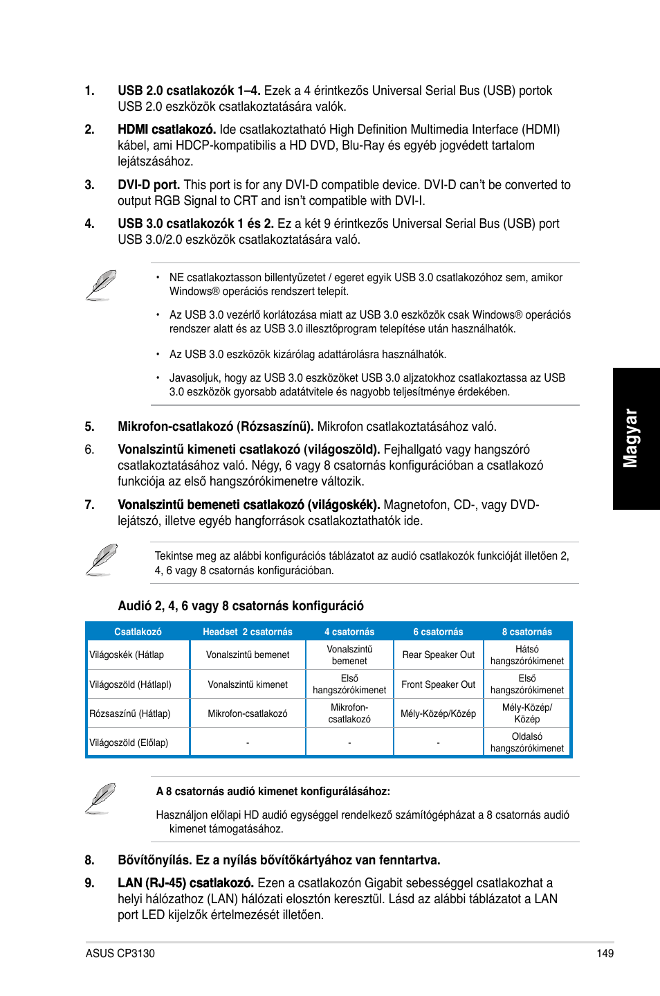 Mag ya r m ag ya r | Asus CP3130 User Manual | Page 151 / 478