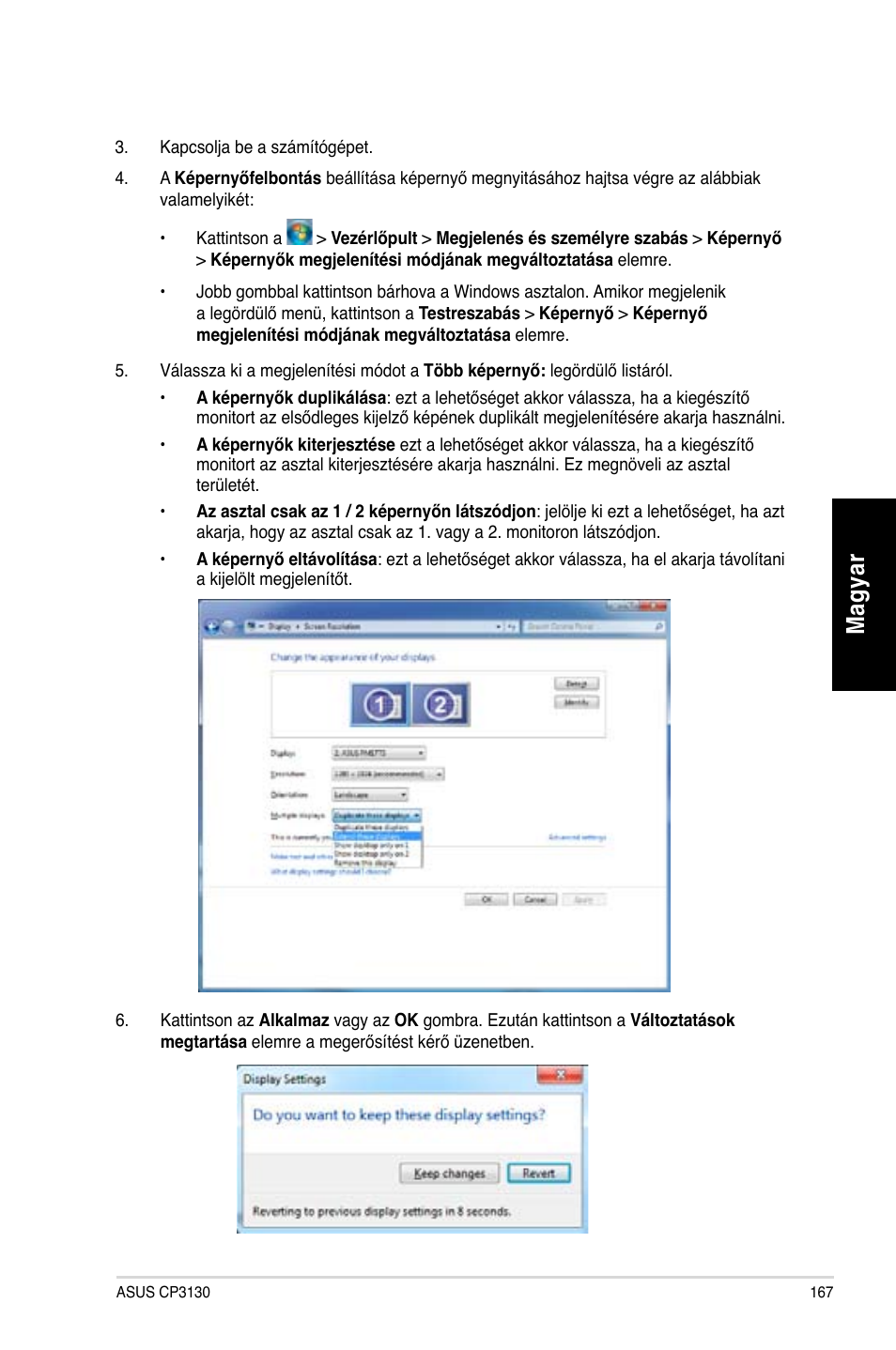 Mag ya r m ag ya r | Asus CP3130 User Manual | Page 169 / 478