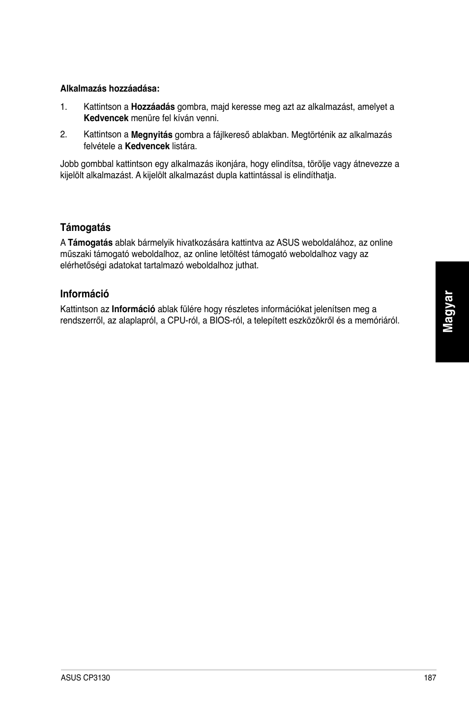 Mag ya r m ag ya r | Asus CP3130 User Manual | Page 189 / 478