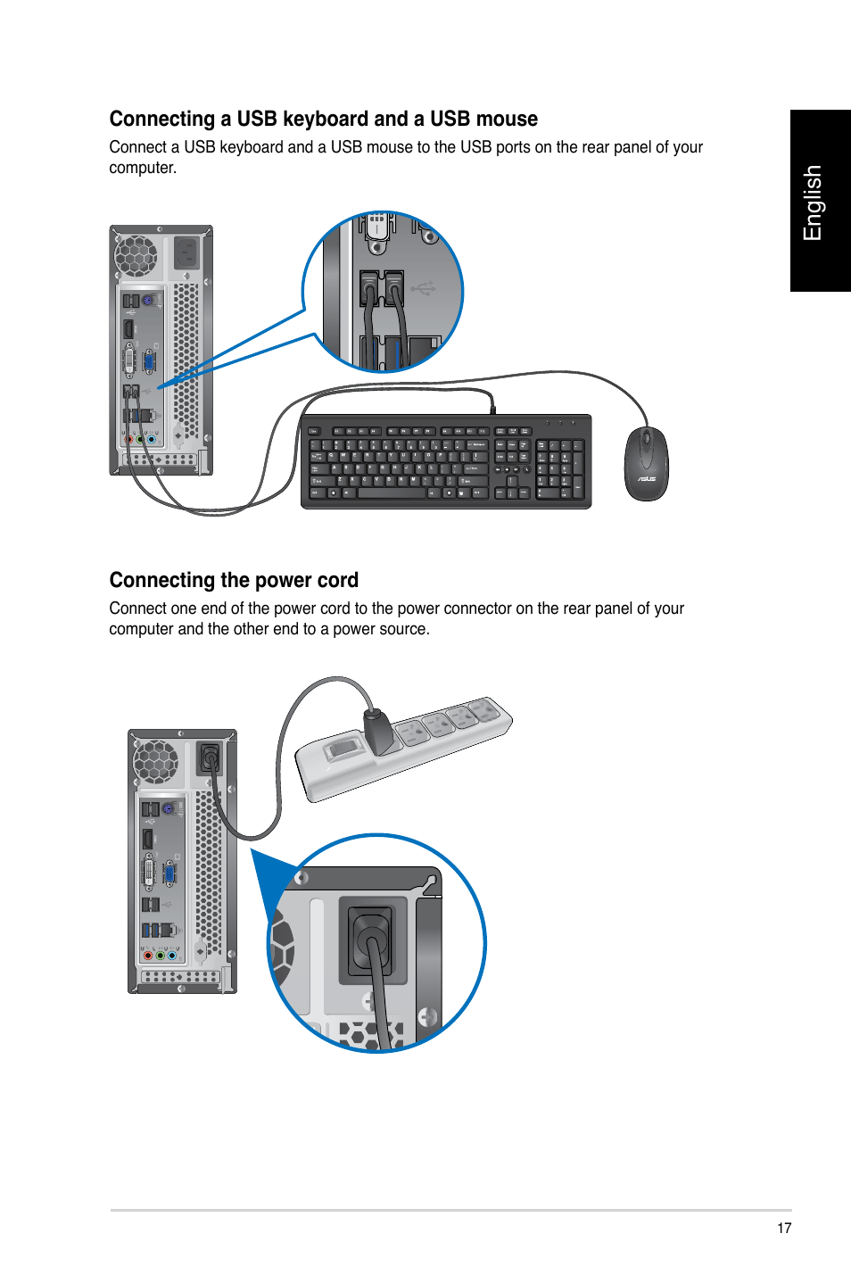 English | Asus CP3130 User Manual | Page 19 / 478