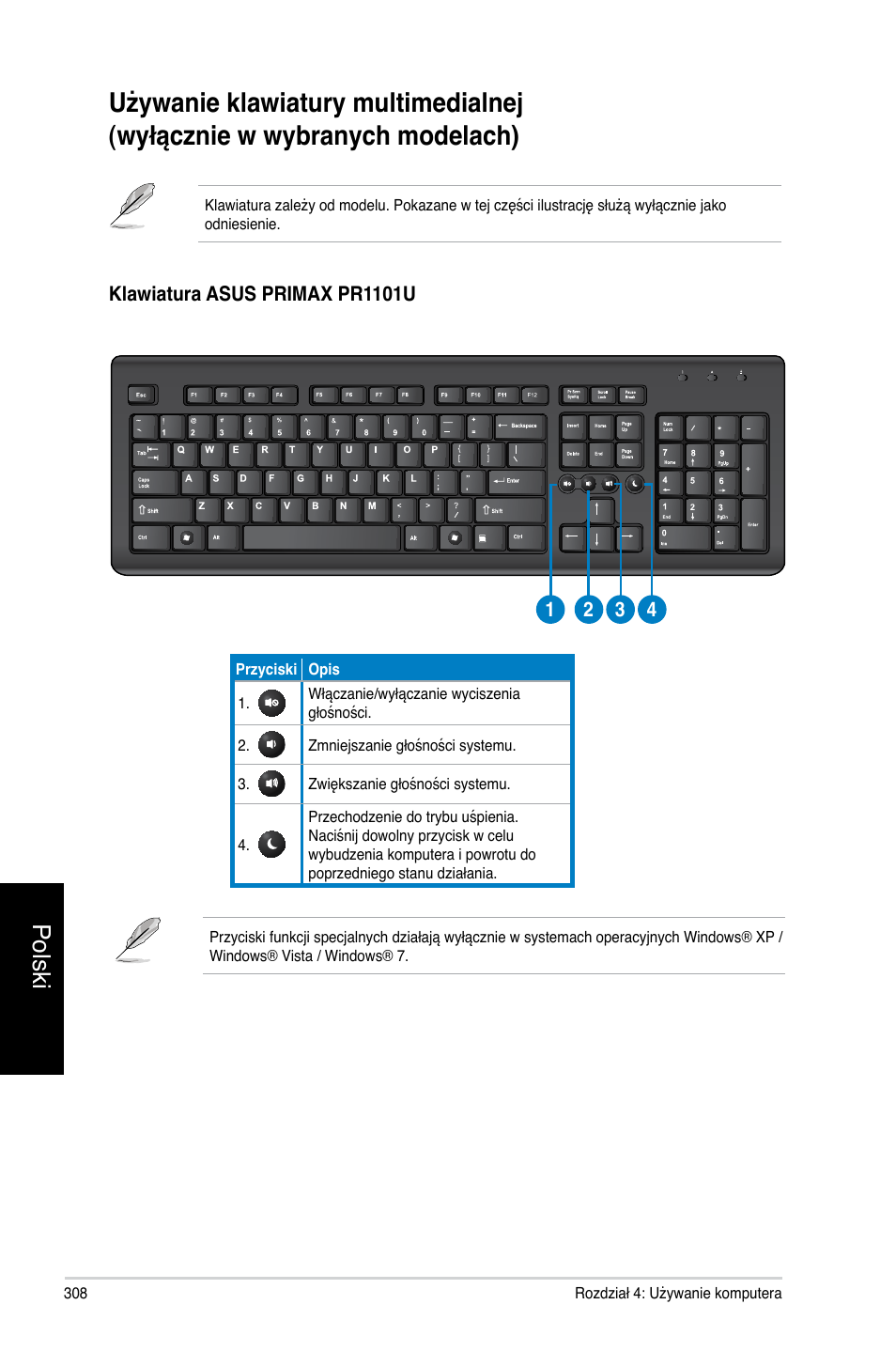 Polski | Asus CP3130 User Manual | Page 310 / 478