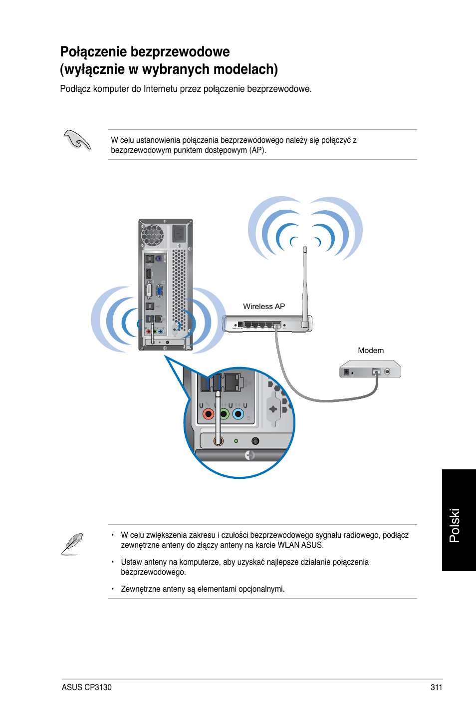 Polski | Asus CP3130 User Manual | Page 313 / 478