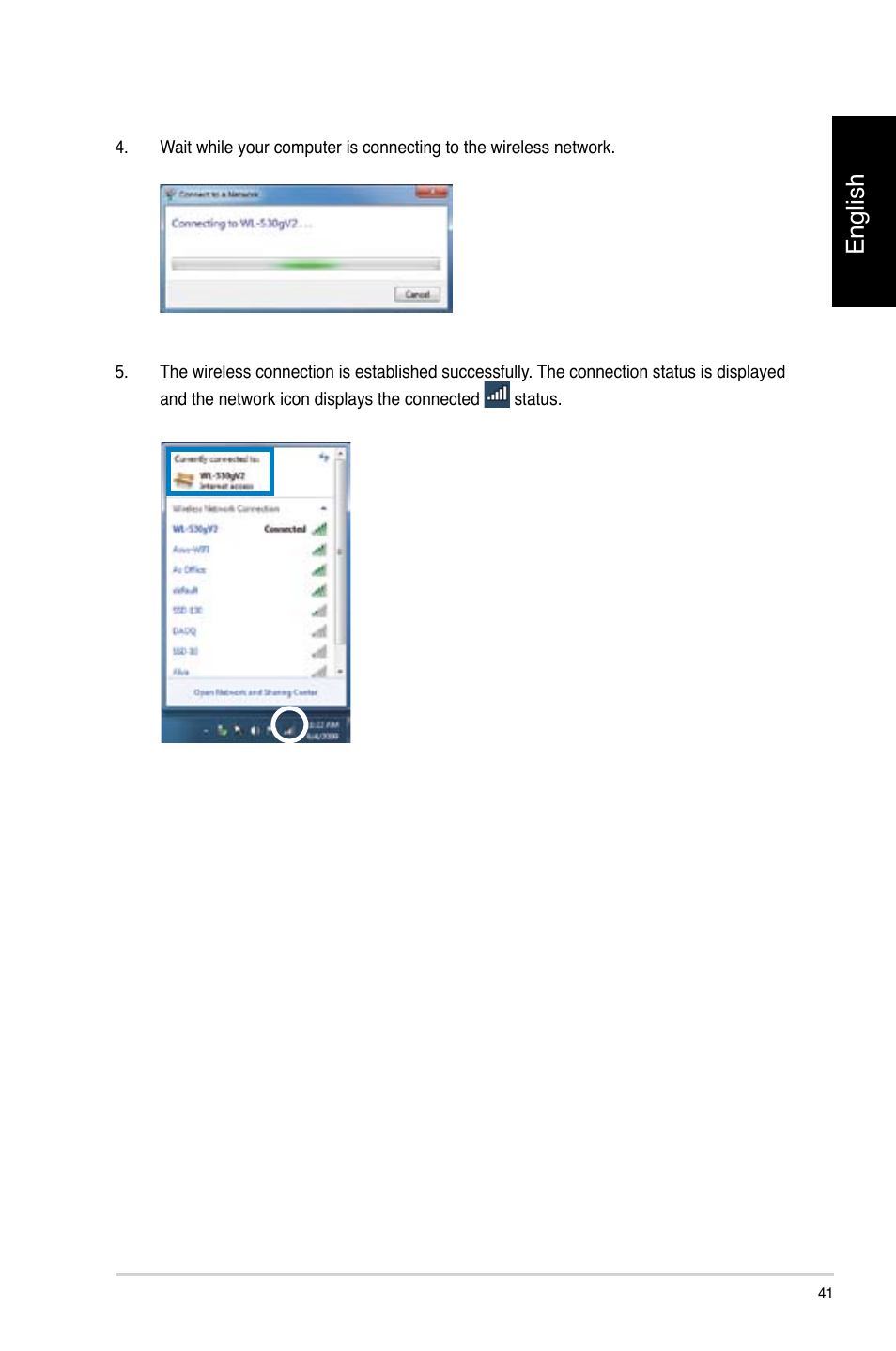 English | Asus CP3130 User Manual | Page 43 / 478