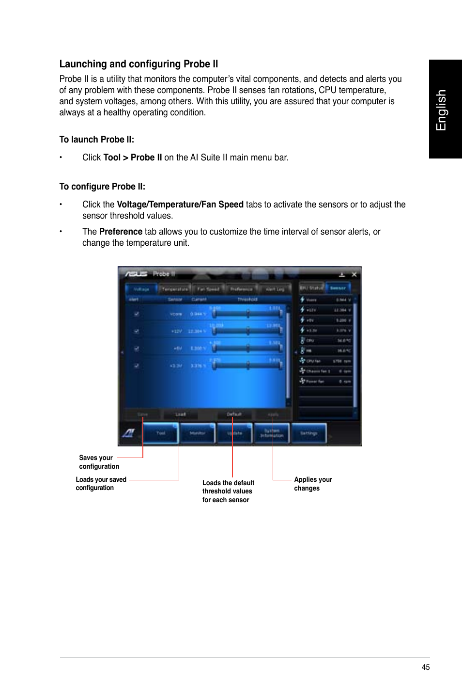 English | Asus CP3130 User Manual | Page 47 / 478