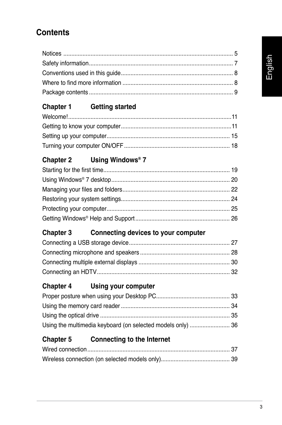 Asus CP3130 User Manual | Page 5 / 478