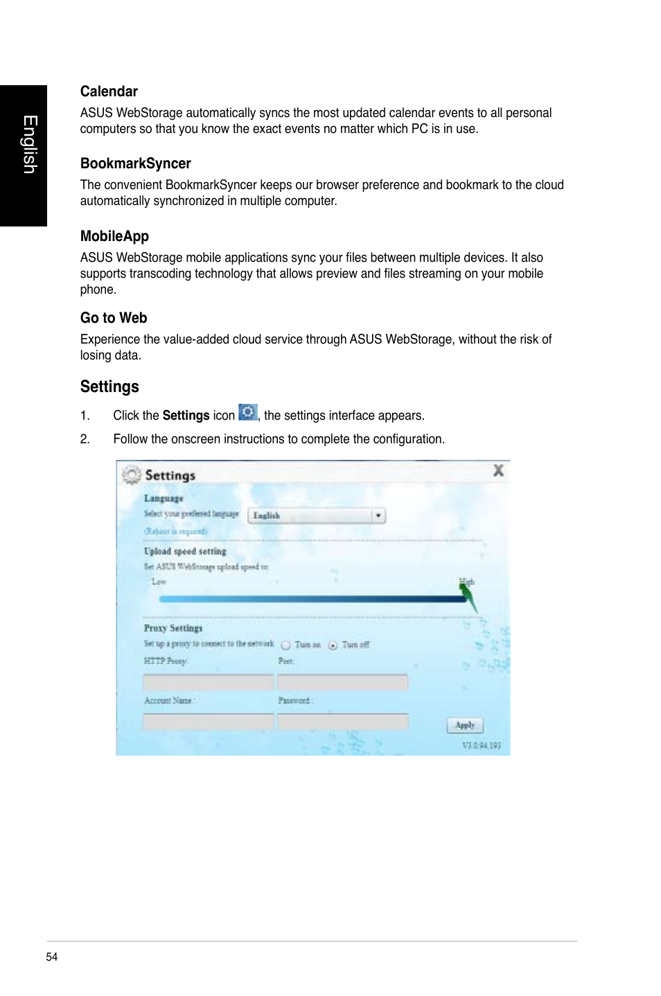 English | Asus CP3130 User Manual | Page 56 / 478