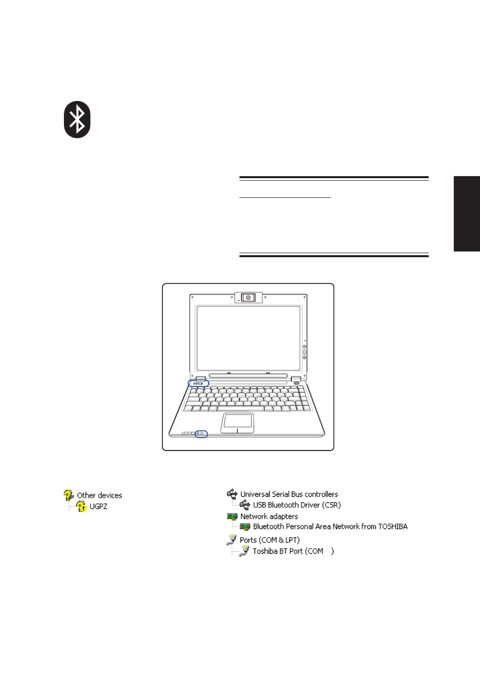 Bluetooth | Asus W5A User Manual | Page 21 / 134