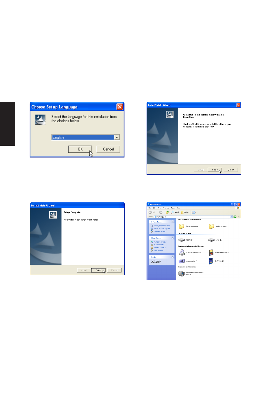 Camera driver setup | Asus W5A User Manual | Page 34 / 134