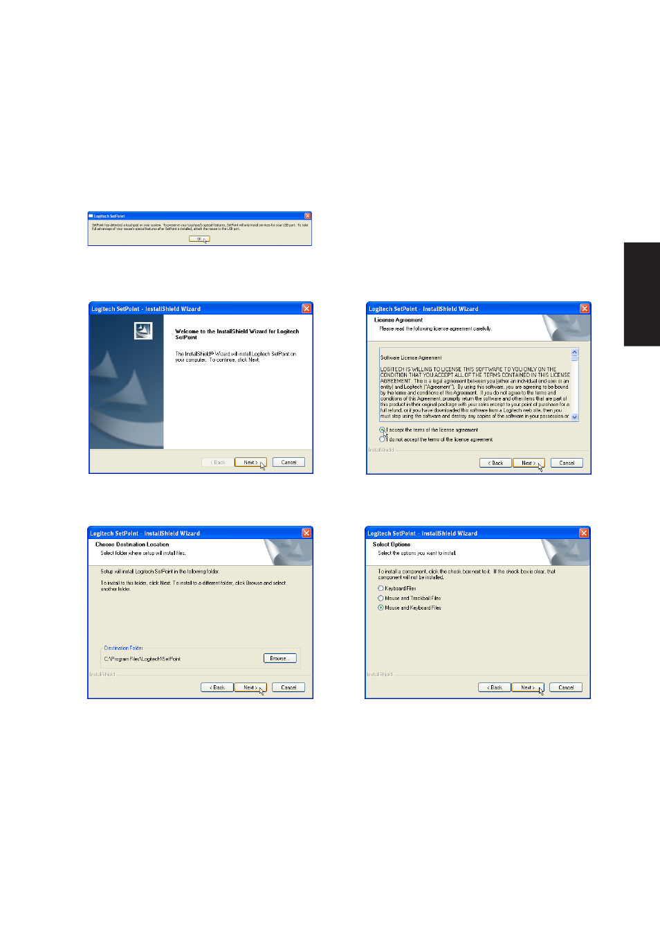 Rf mouse driver setup (logitech setpoint) | Asus W5A User Manual | Page 63 / 134