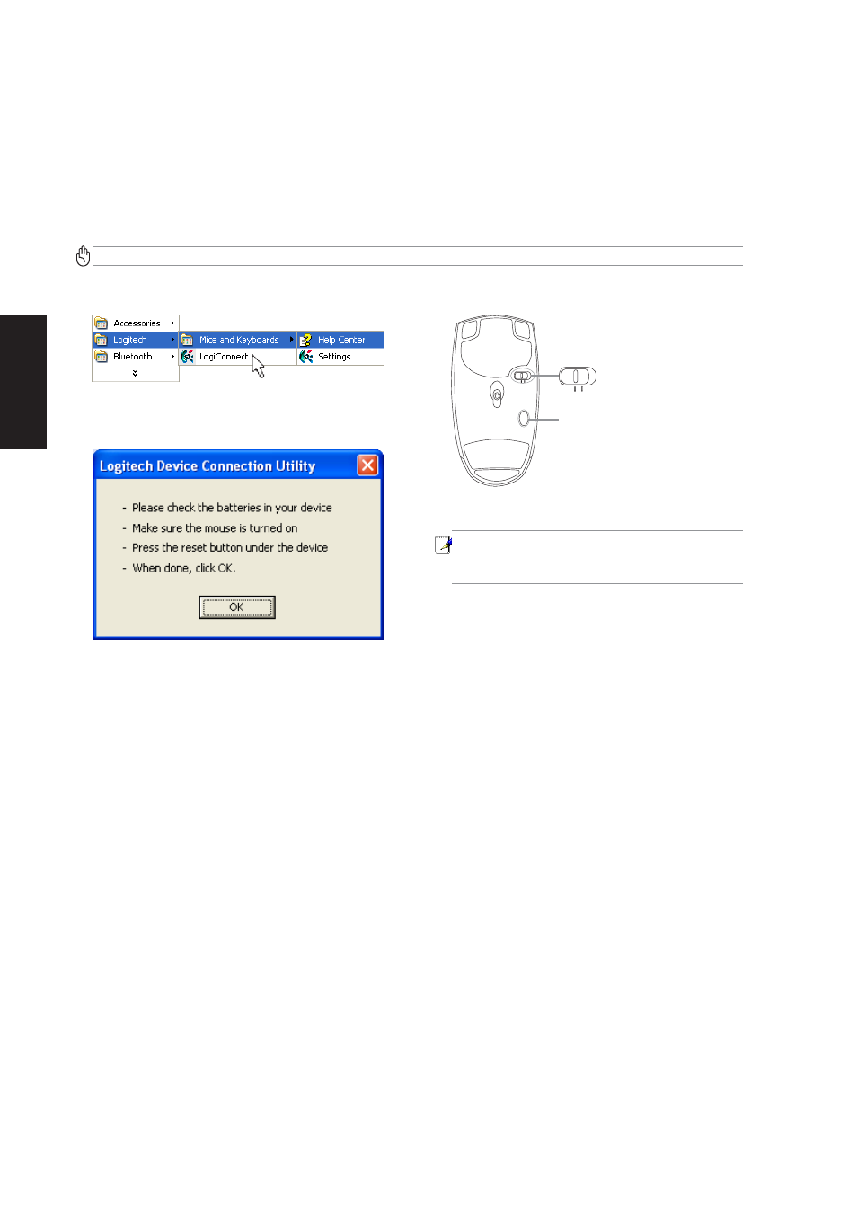 Rf mouse pairing setup (logiconnect) | Asus W5A User Manual | Page 66 / 134