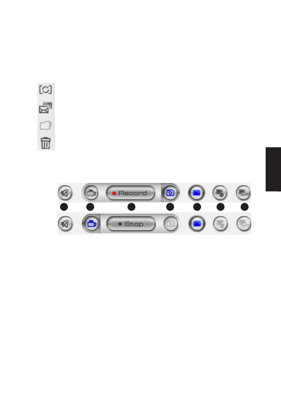 Capture buttons, Application area | Asus W5A User Manual | Page 75 / 134