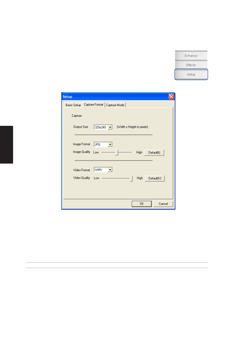 Setup - capture format | Asus W5A User Manual | Page 80 / 134