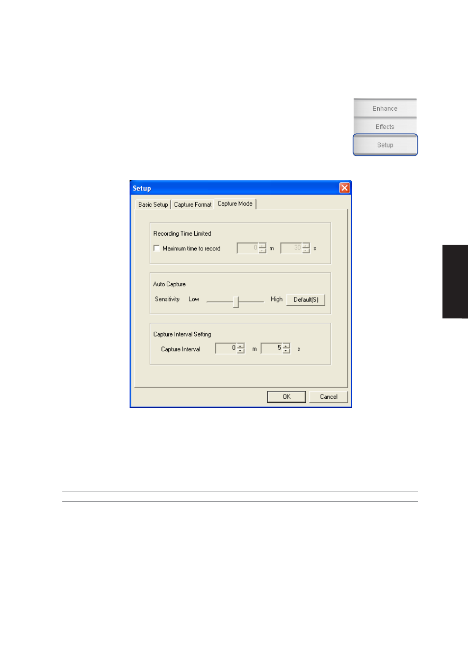 Setup - capture mode | Asus W5A User Manual | Page 81 / 134