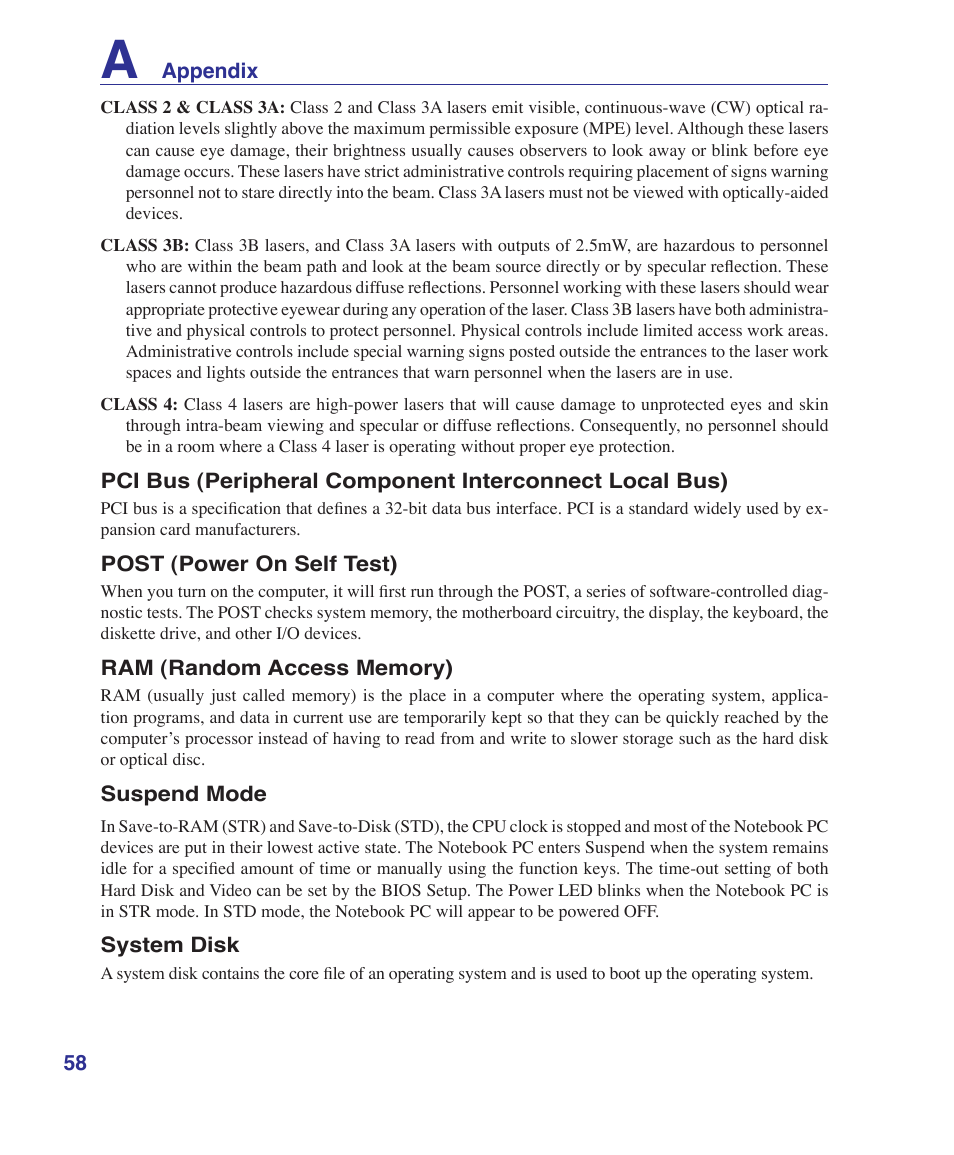 Asus Z84J User Manual | Page 58 / 71