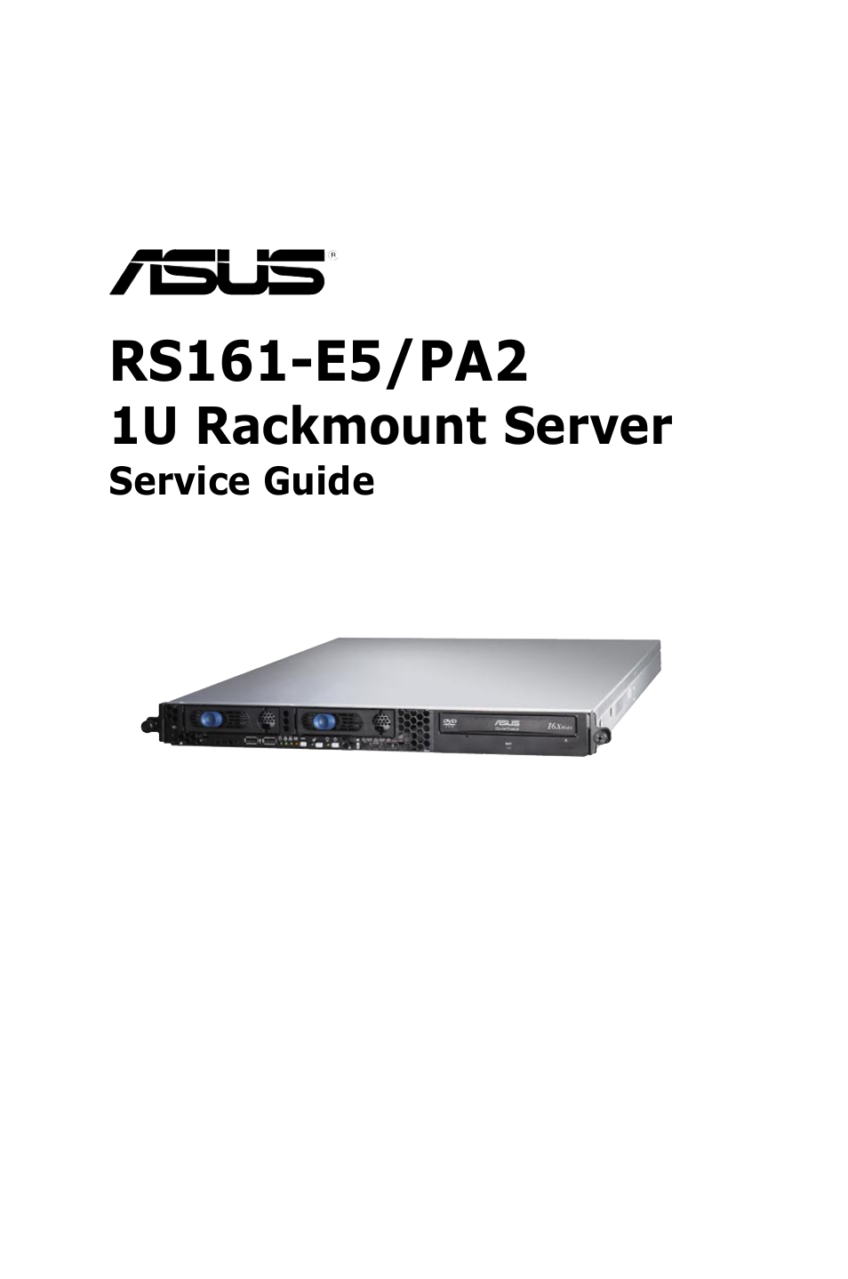 Asus RS161-E5/PA2 User Manual | 124 pages