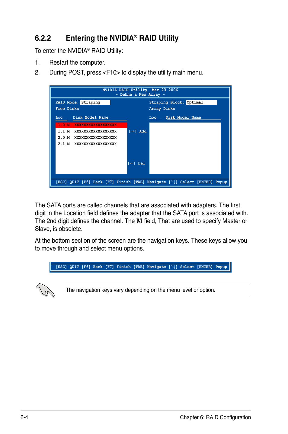 2 entering the nvidia, Raid utility | Asus RS161-E5/PA2 User Manual | Page 102 / 124