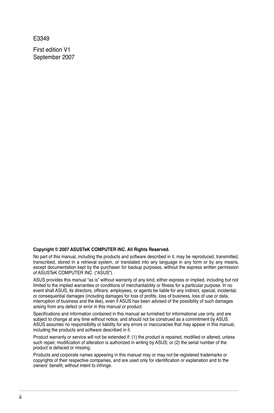 Asus RS161-E5/PA2 User Manual | Page 2 / 124