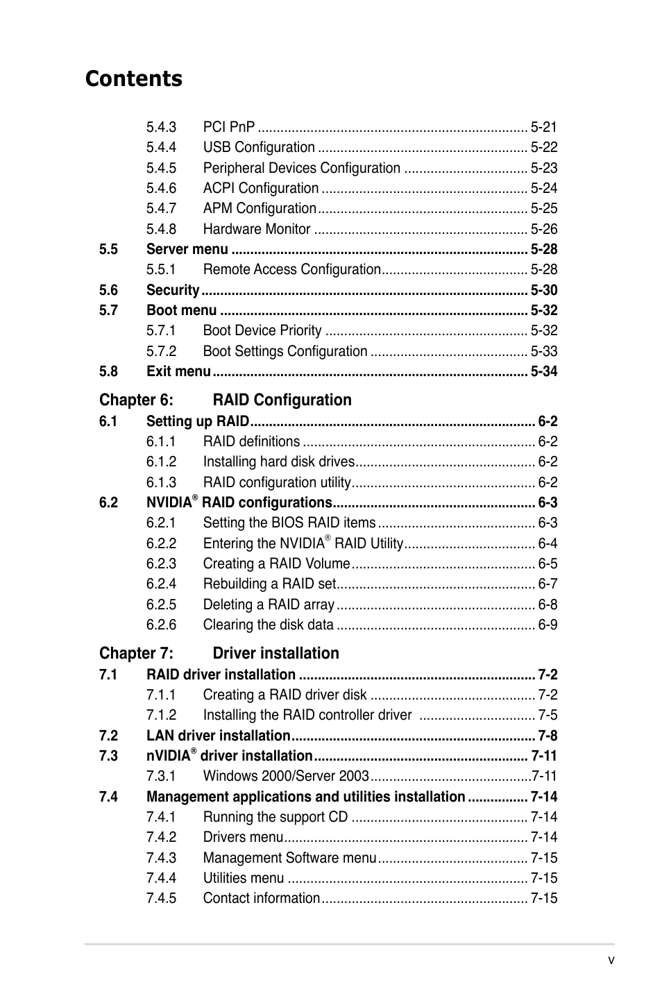 Asus RS161-E5/PA2 User Manual | Page 5 / 124