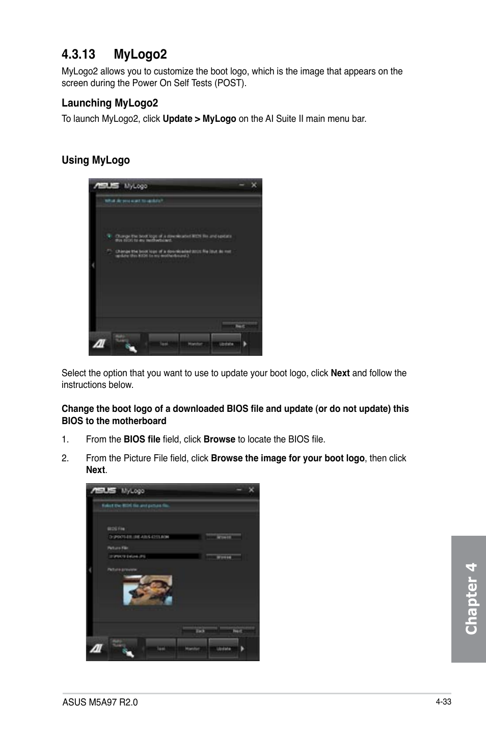 13 mylogo2, Mylogo2 -33, Chapter 4 | Asus M5A97 R2.0 User Manual | Page 129 / 152