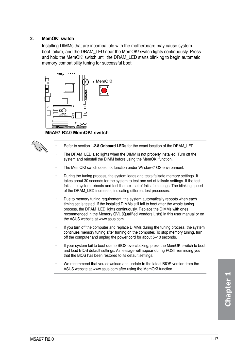 Chapter 1 | Asus M5A97 R2.0 User Manual | Page 31 / 152