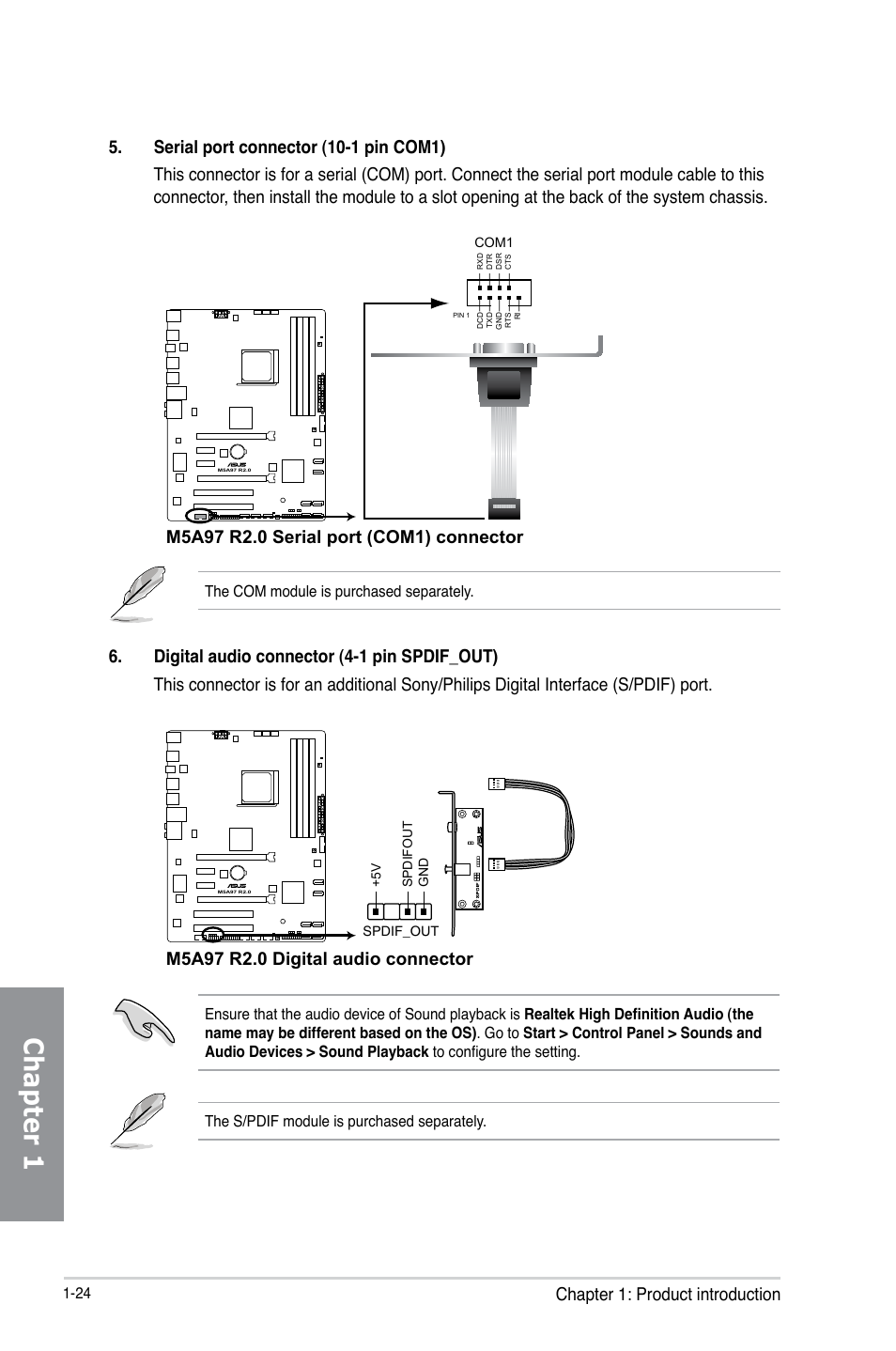 Chapter 1 | Asus M5A97 R2.0 User Manual | Page 38 / 152