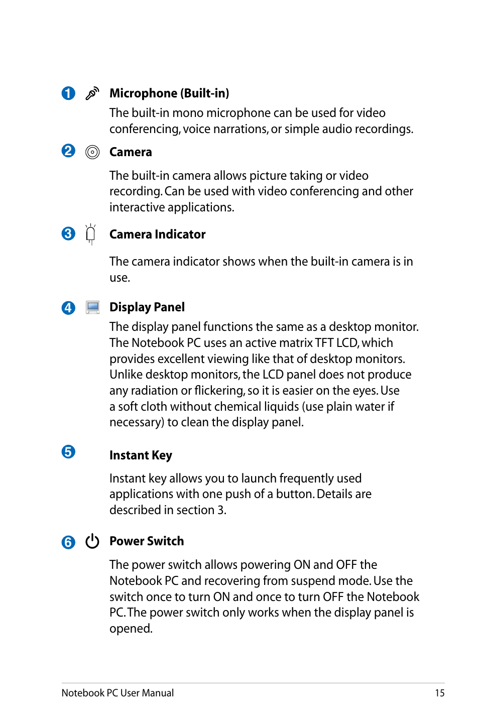 Asus R501DP User Manual | Page 15 / 118