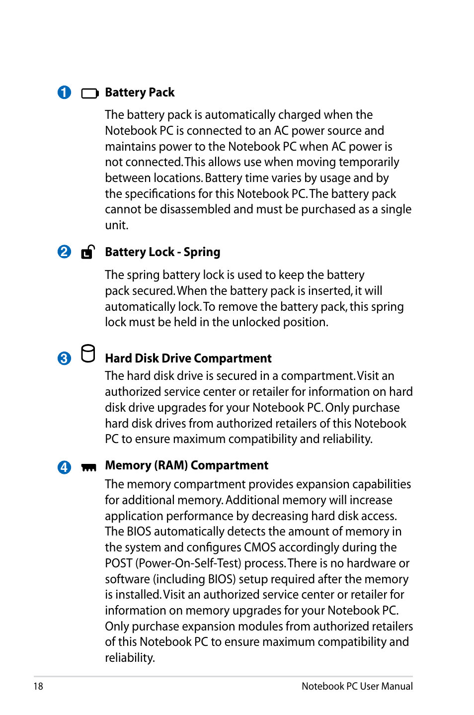 Asus R501DP User Manual | Page 18 / 118