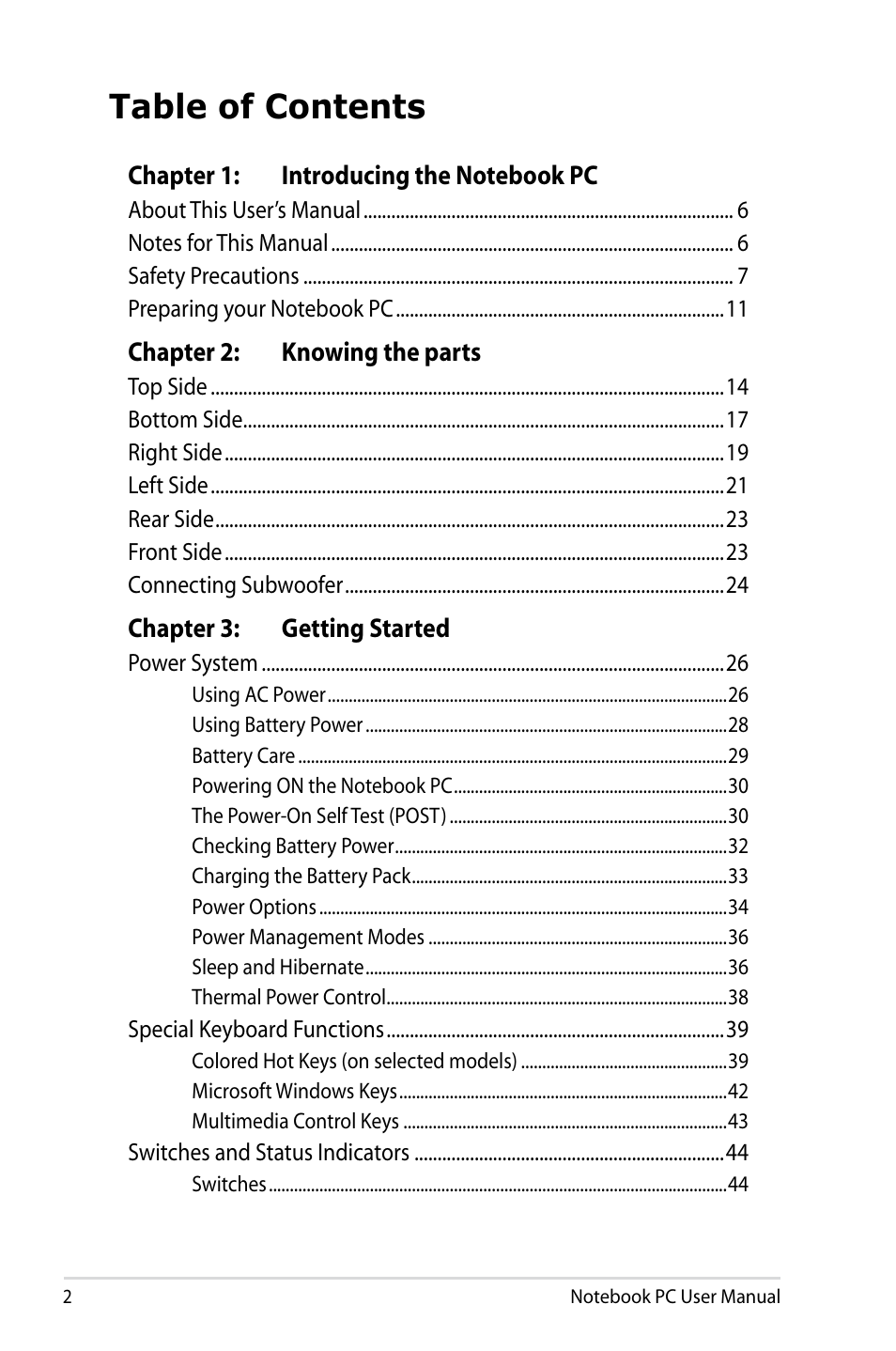Asus R501DP User Manual | Page 2 / 118