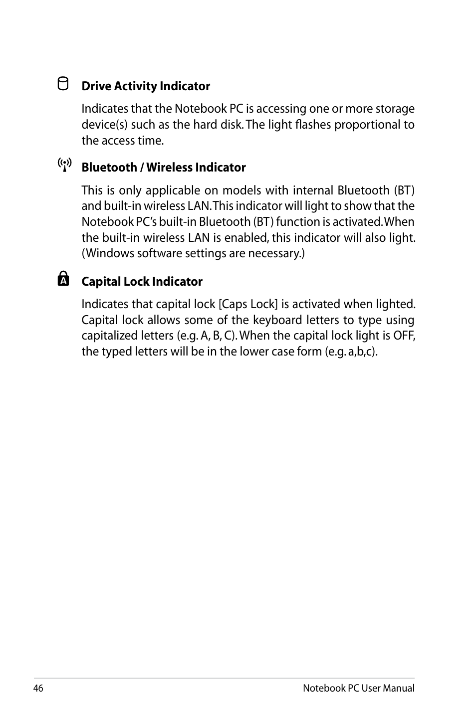 Asus R501DP User Manual | Page 46 / 118