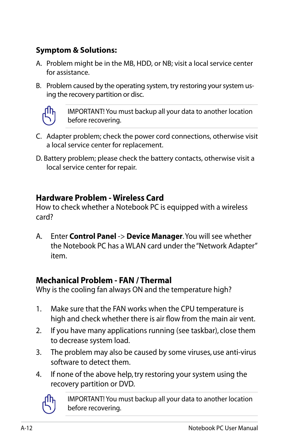 Asus R501DP User Manual | Page 88 / 118