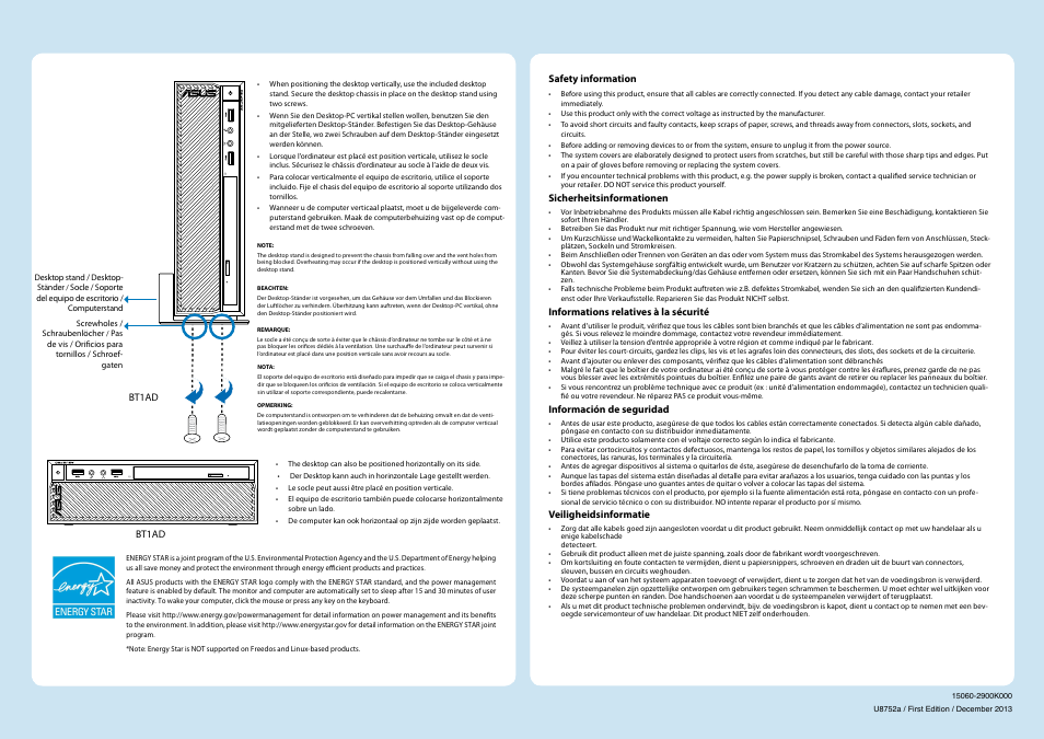 Asus BT1AD User Manual | Page 2 / 2