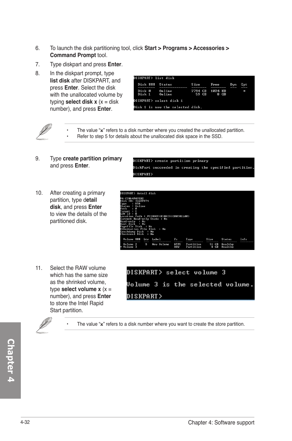 Chapter 4 | Asus P8Z77-V User Manual | Page 146 / 174