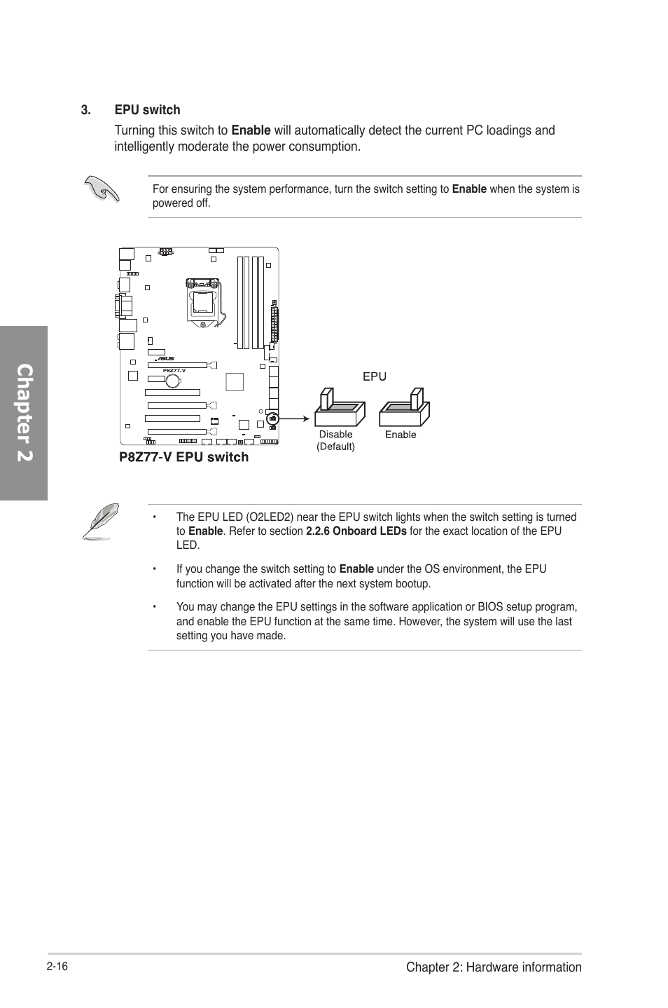 Chapter 2 | Asus P8Z77-V User Manual | Page 40 / 174