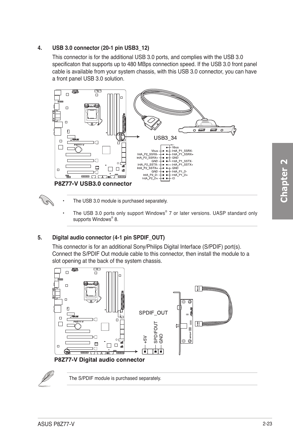 Chapter 2 | Asus P8Z77-V User Manual | Page 47 / 174