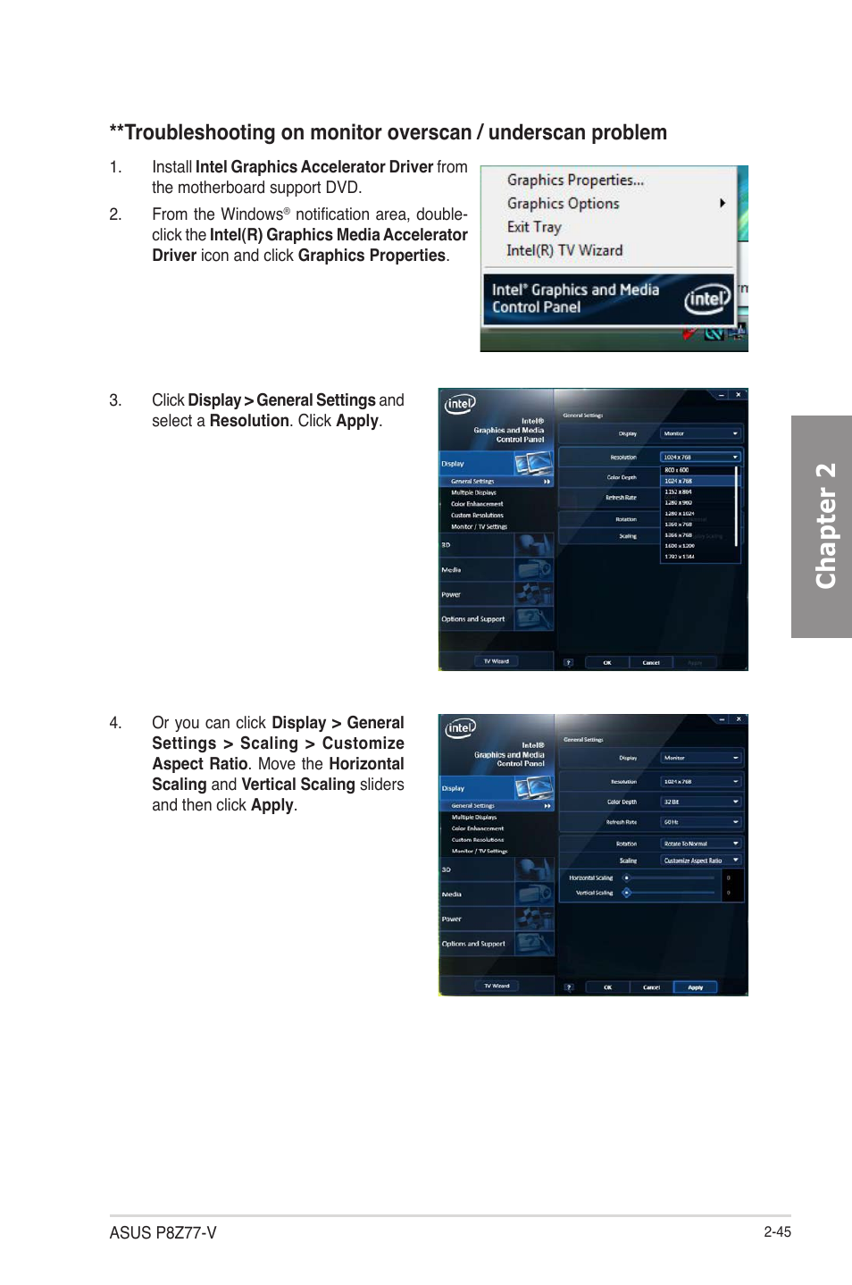 Chapter 2 | Asus P8Z77-V User Manual | Page 69 / 174