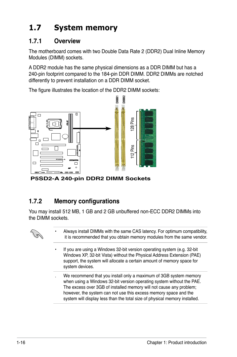 1 overview | Asus P5SD2-A User Manual | Page 28 / 96