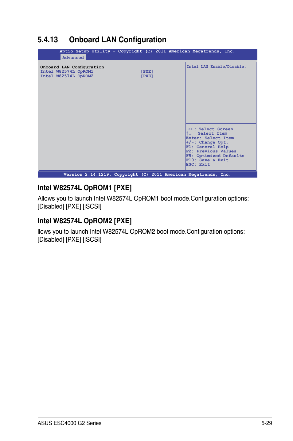 13 onboard lan configuration | Asus ESC4000 G2 User Manual | Page 103 / 200