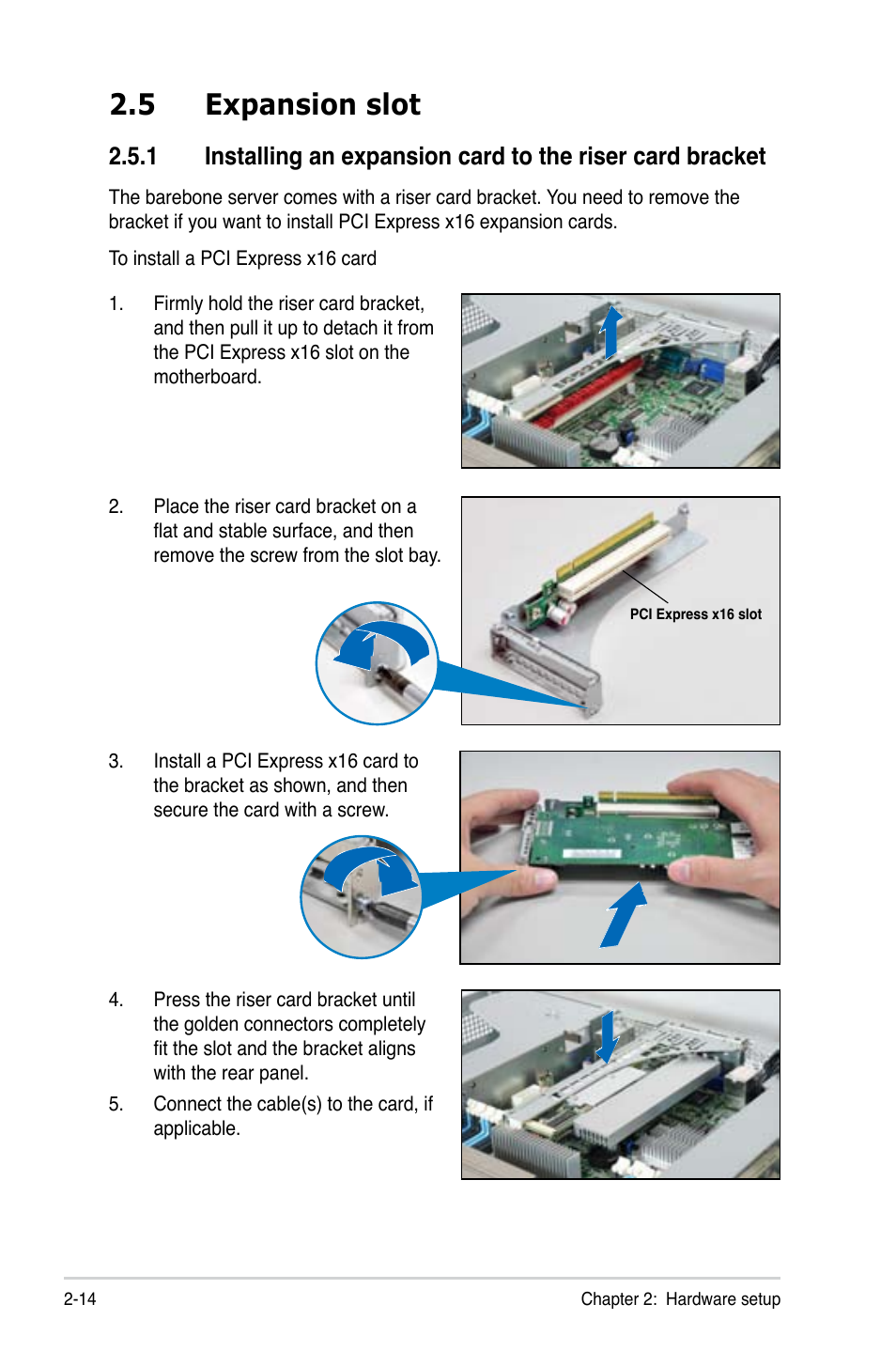 5 expansion slot | Asus ESC4000 G2 User Manual | Page 36 / 200