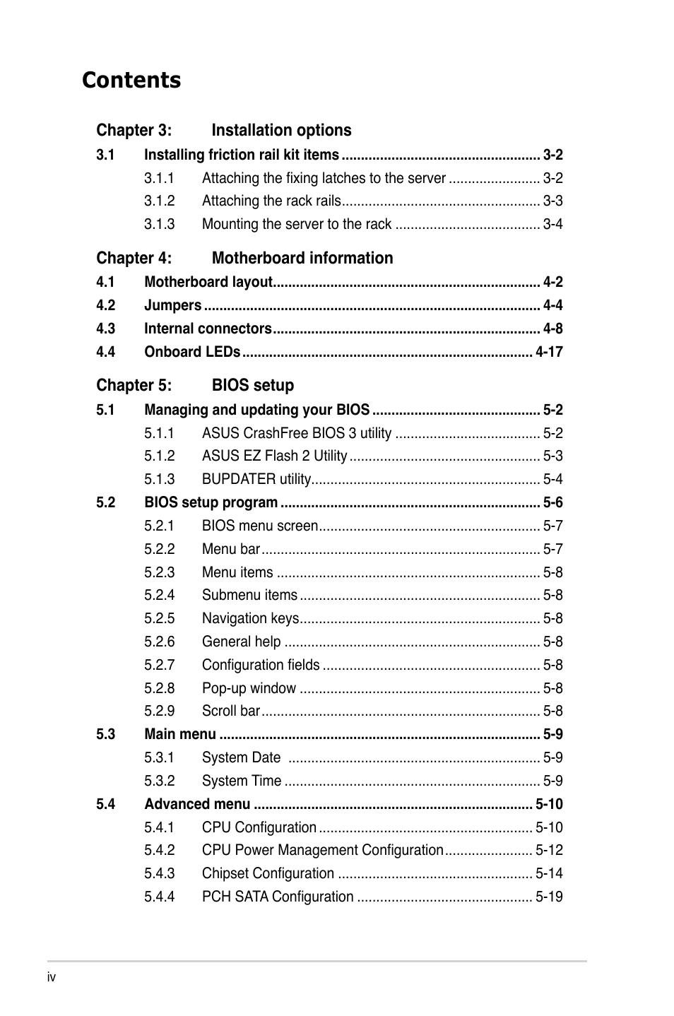 Asus ESC4000 G2 User Manual | Page 4 / 200
