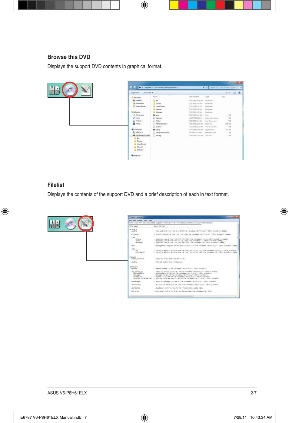 Asus V6-P8H61ELX User Manual | Page 25 / 72