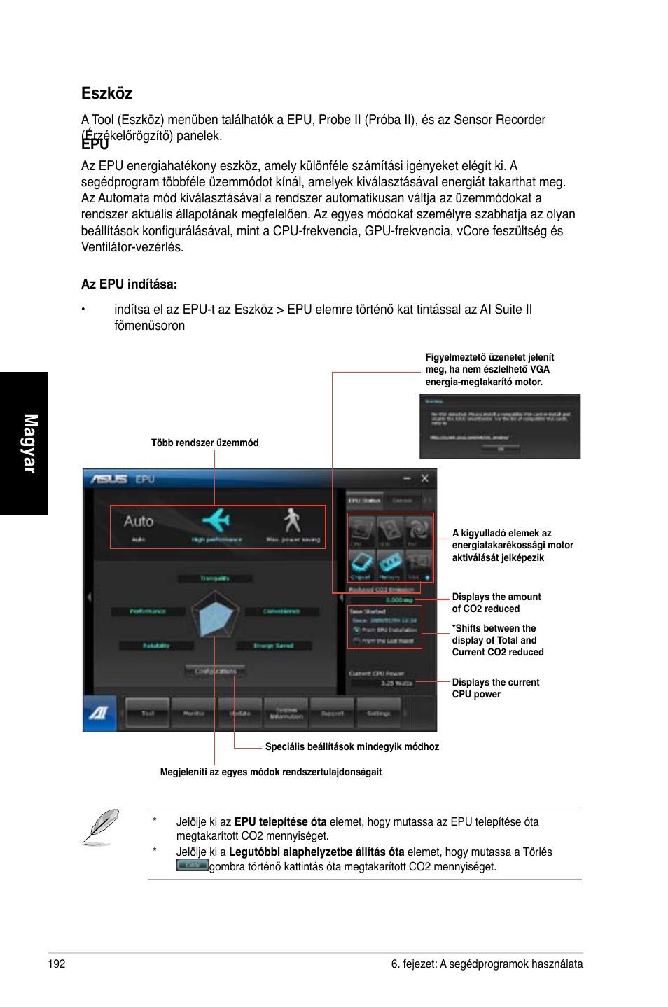 Mag ya r m ag ya r m ag ya r m ag ya r, Eszköz | Asus CG8270 User Manual | Page 194 / 362