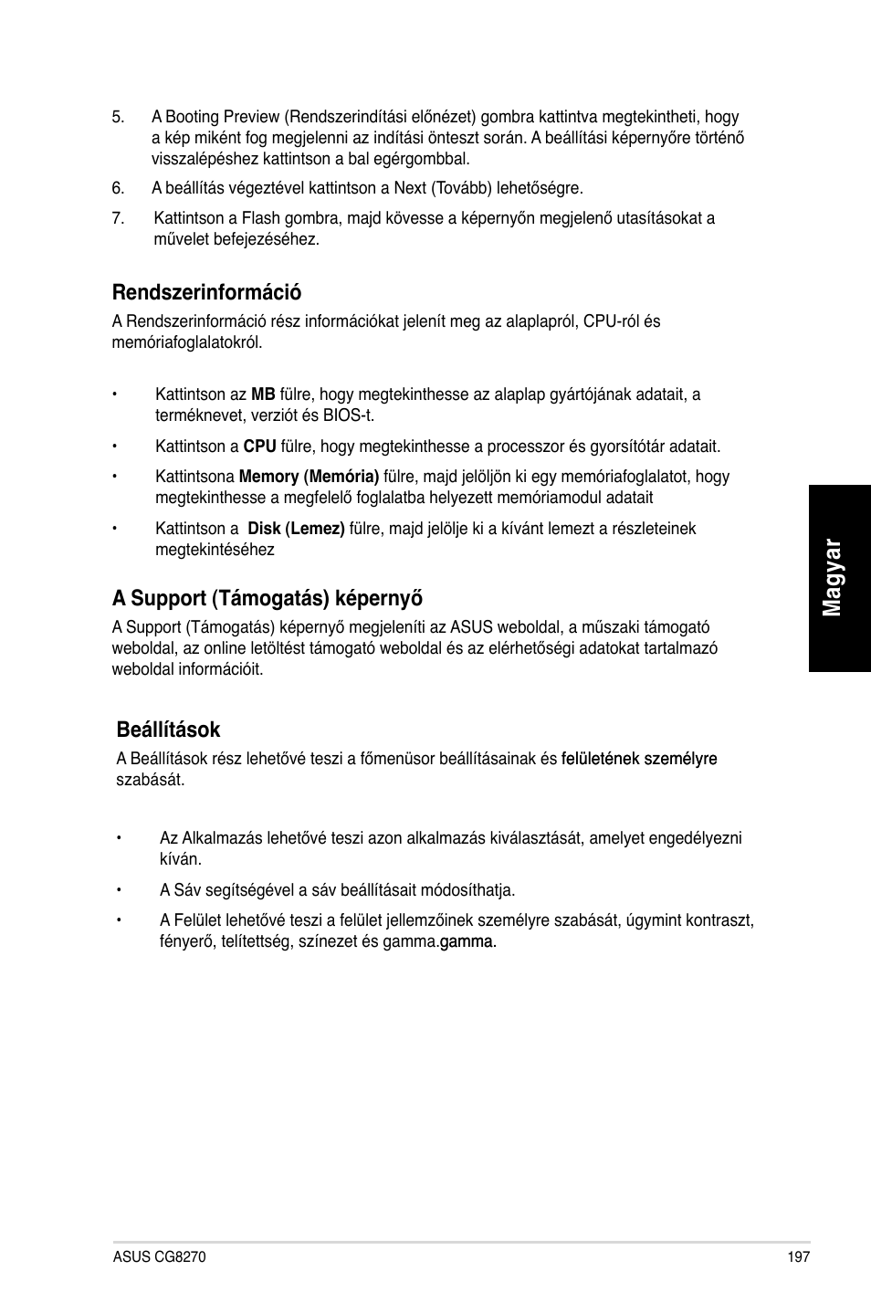 Mag ya r m ag ya r | Asus CG8270 User Manual | Page 199 / 362