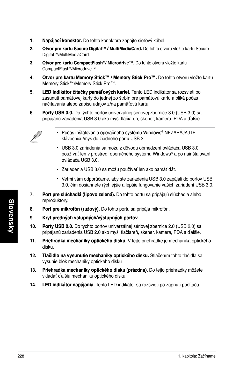 Slovensky | Asus CG8270 User Manual | Page 230 / 362