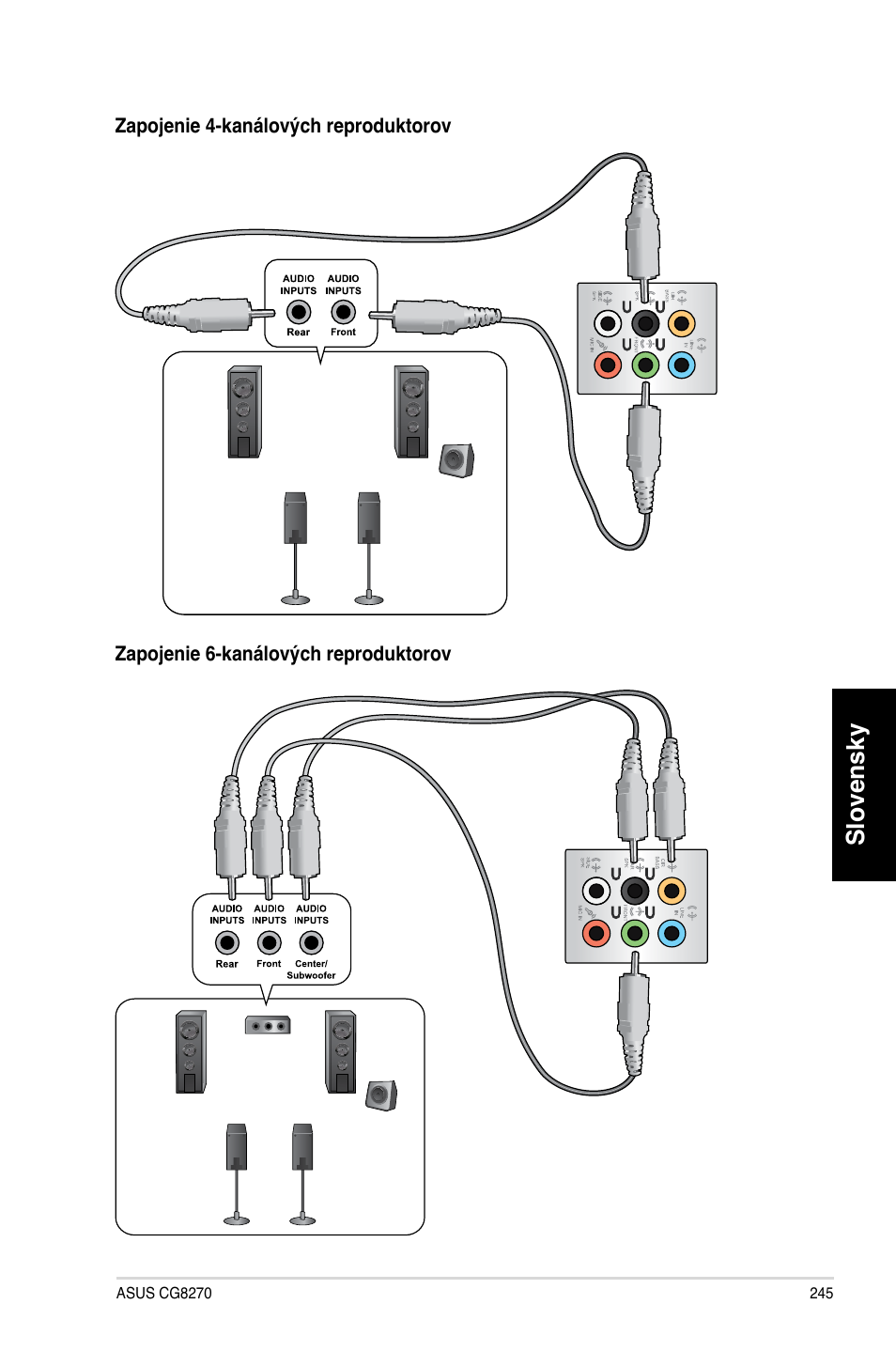 Slovensky | Asus CG8270 User Manual | Page 247 / 362