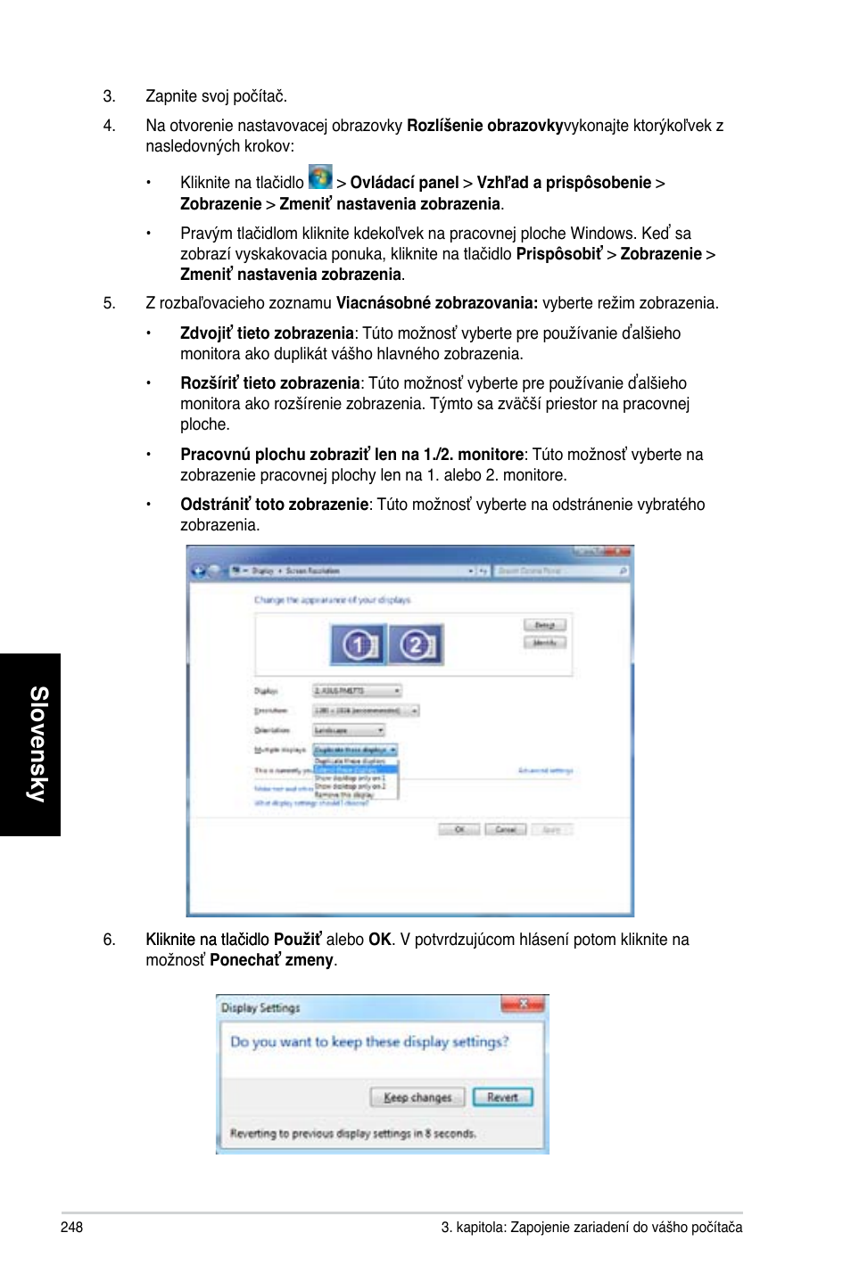 Slovensky | Asus CG8270 User Manual | Page 250 / 362