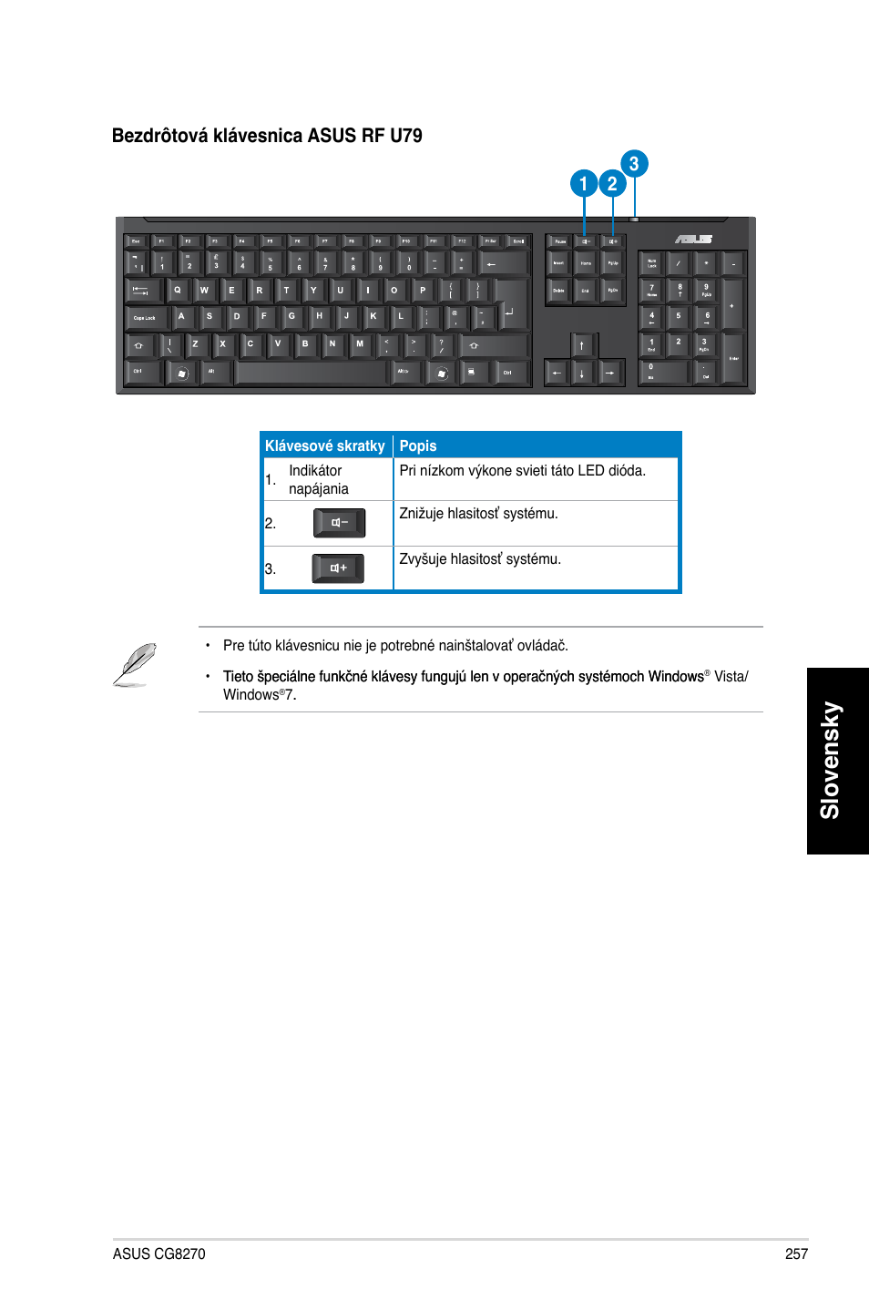 Slovensky | Asus CG8270 User Manual | Page 259 / 362