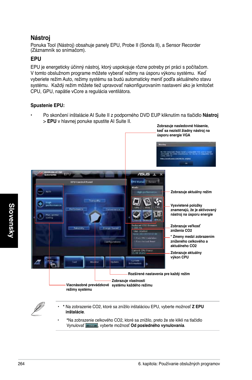 Slovensky, Nástroj | Asus CG8270 User Manual | Page 266 / 362