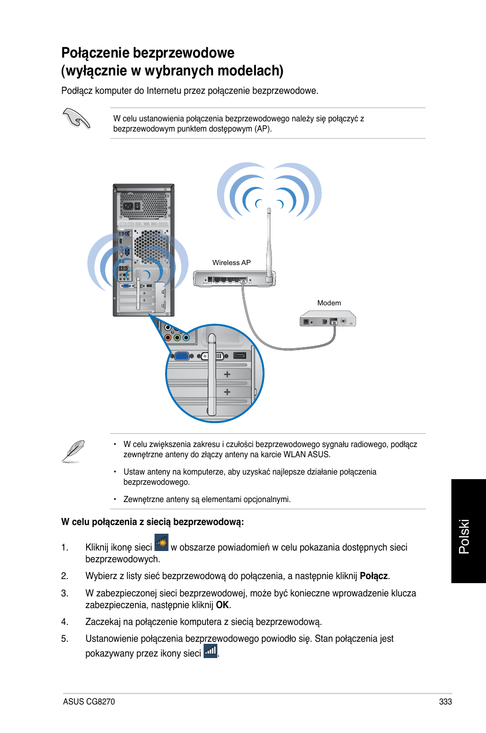 Polski | Asus CG8270 User Manual | Page 335 / 362